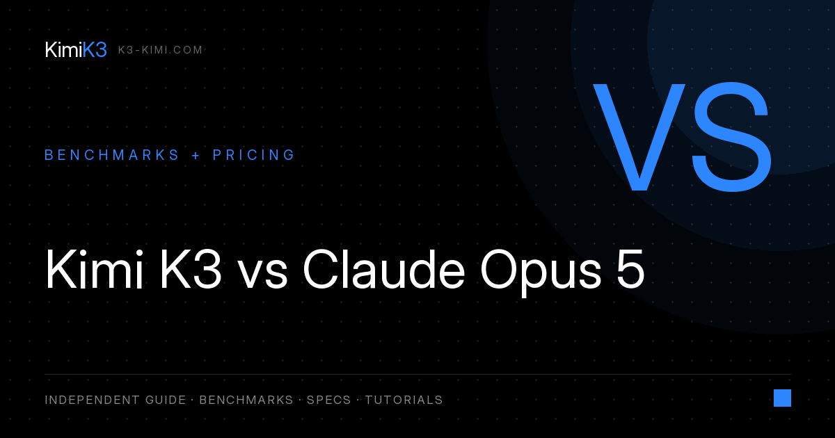 Kimi K3 vs Claude Opus 5: Benchmarks, Pricing & Which Wins